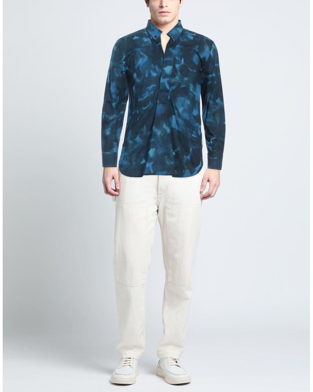Daniele Alessandrini Blue Shirt for men