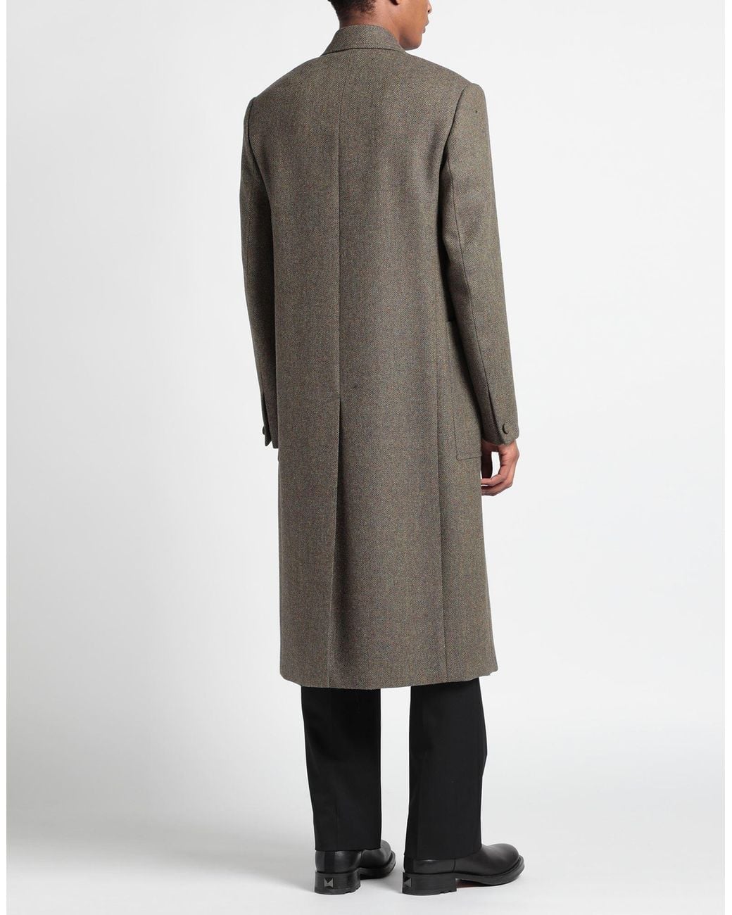 Givenchy Gray Coat Wool for men