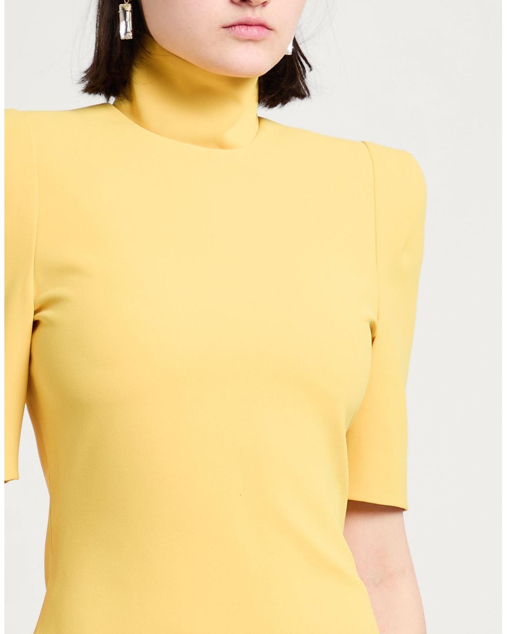 Monot Yellow Maxi Dress Polyester