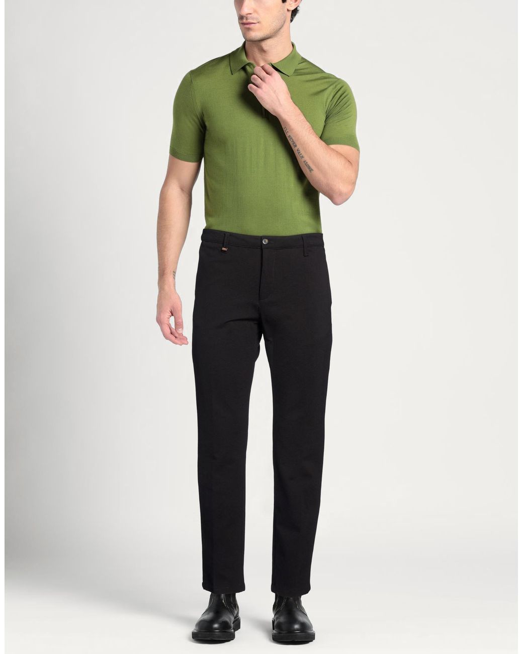 Squad² Blue Pants Viscose, Polyamide, Elastane for men
