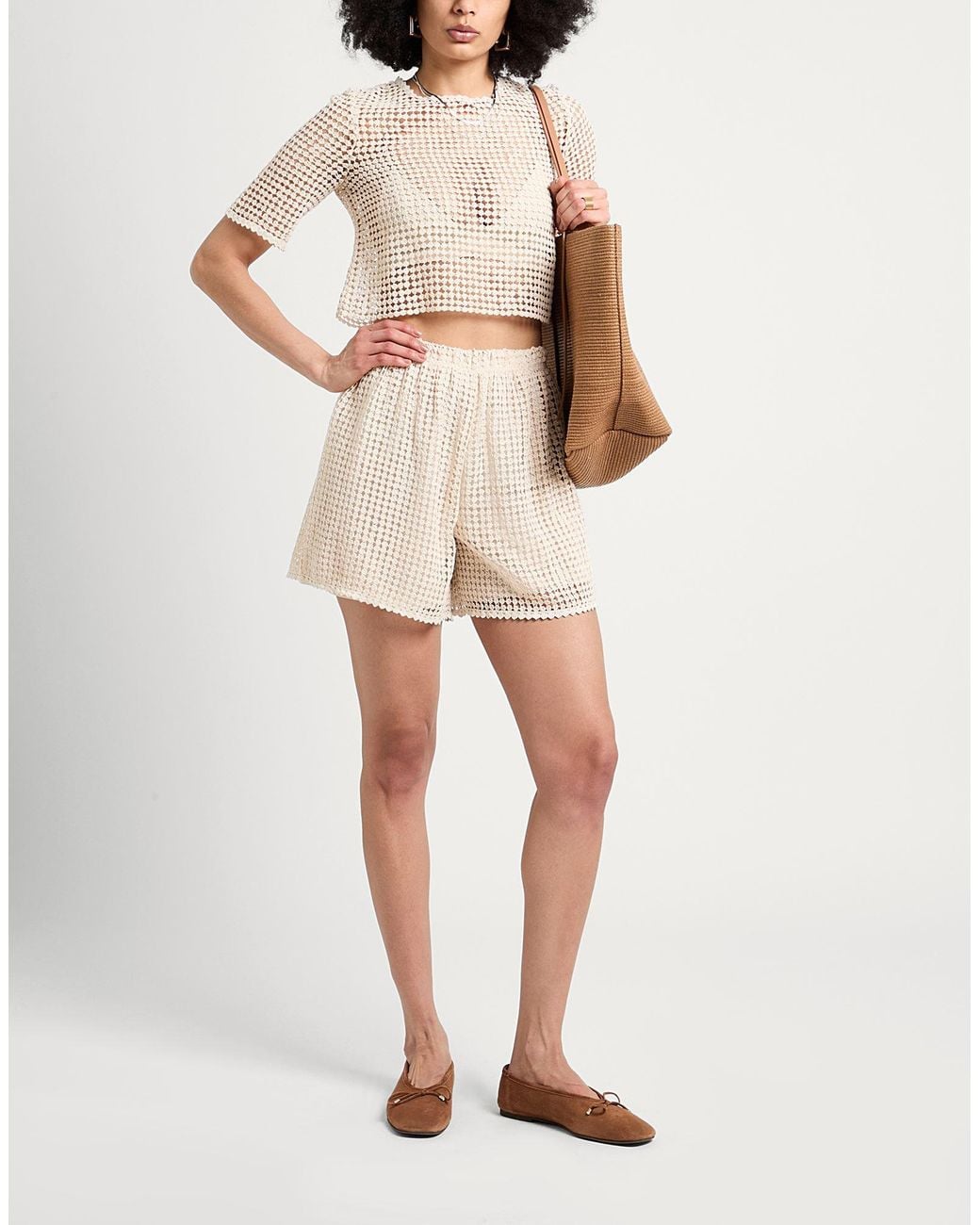 MAX&Co. Natural Shorts & Bermuda Shorts