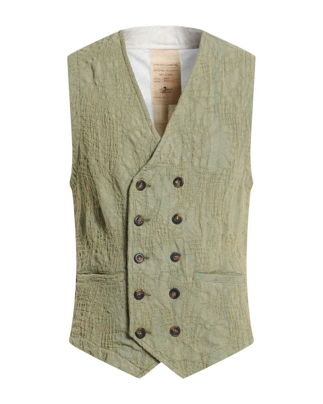 Messagerie Green Waistcoat for men