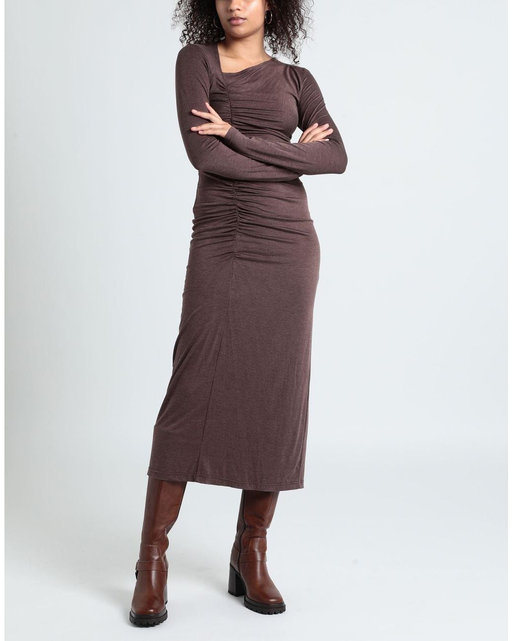 WEILI ZHENG Purple Maxi Dress