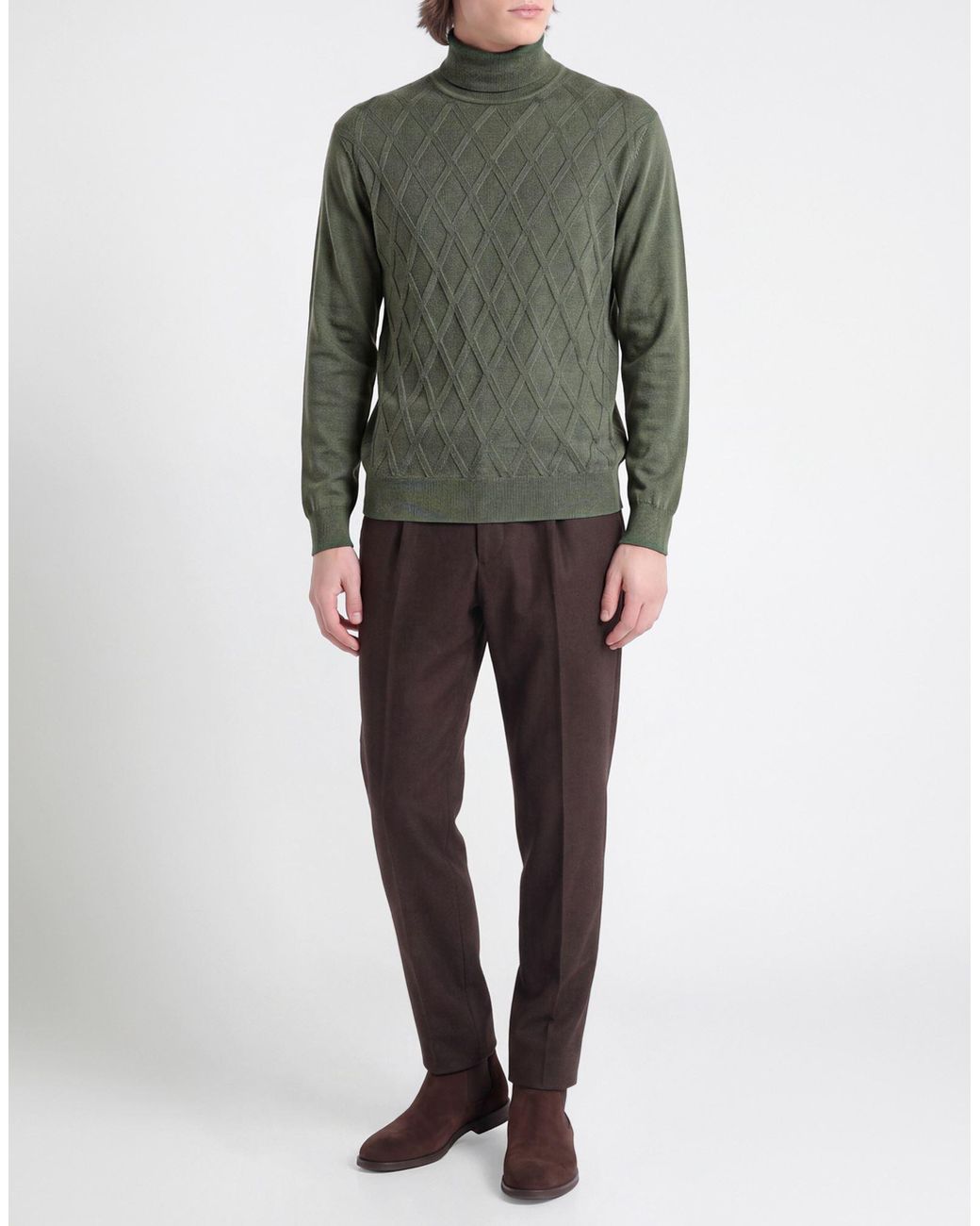 Diktat Green Turtleneck for men