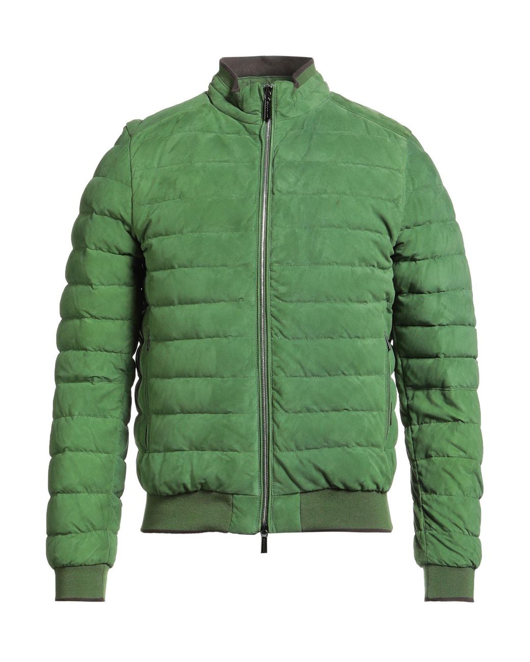 Moorer Green Puffer Leather, Polyester for men