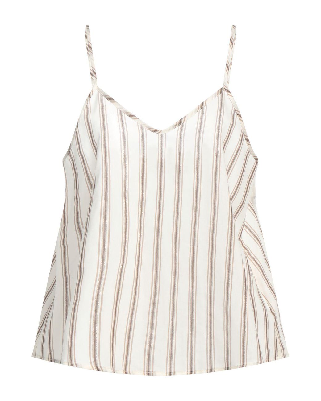 Shirtaporter White Top Cotton, Viscose, Lurex