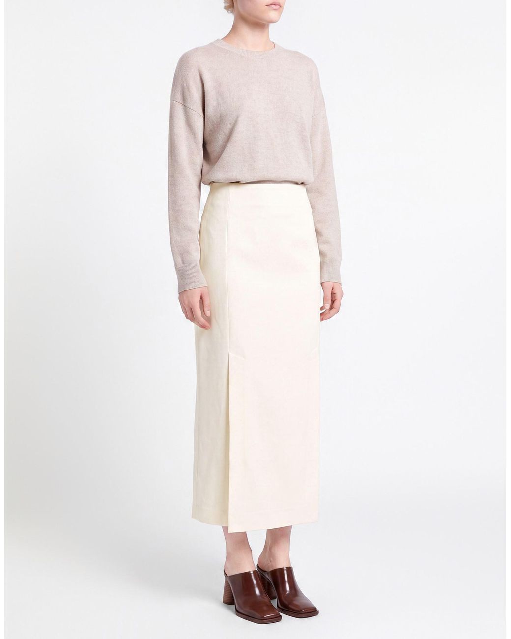Jupe Midi Rohe en coloris White