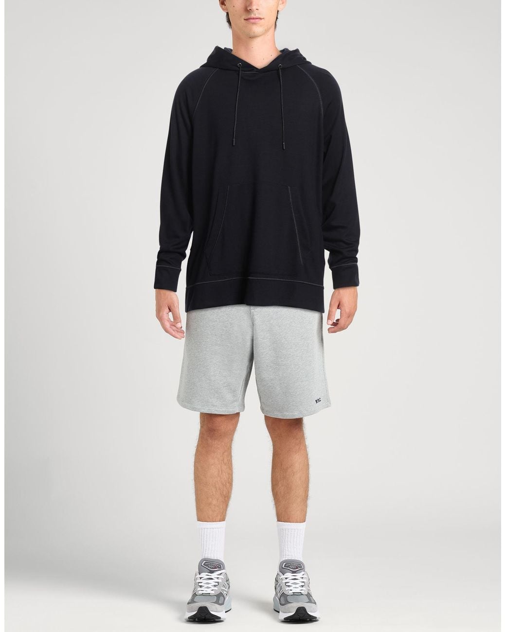 Emporio Armani Blue Sweatshirt Lyocell, Virgin Wool for men