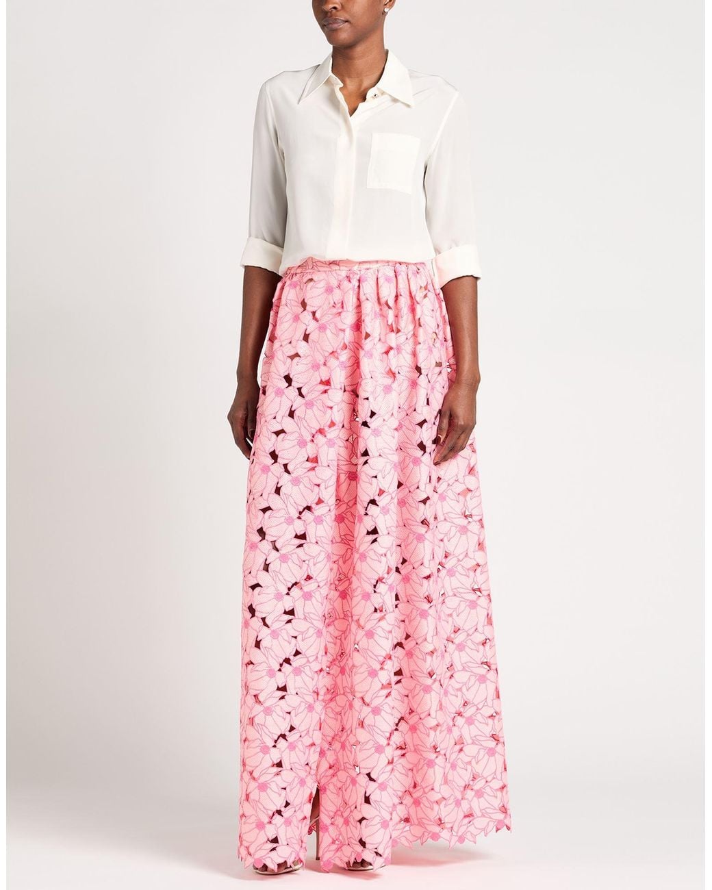 SILENCE LIMITED Pink Maxi Skirt