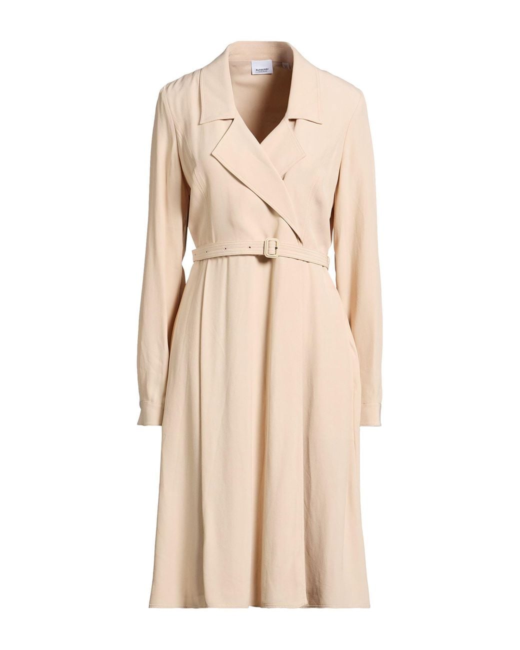 Burberry Natural Midi Dress Viscose