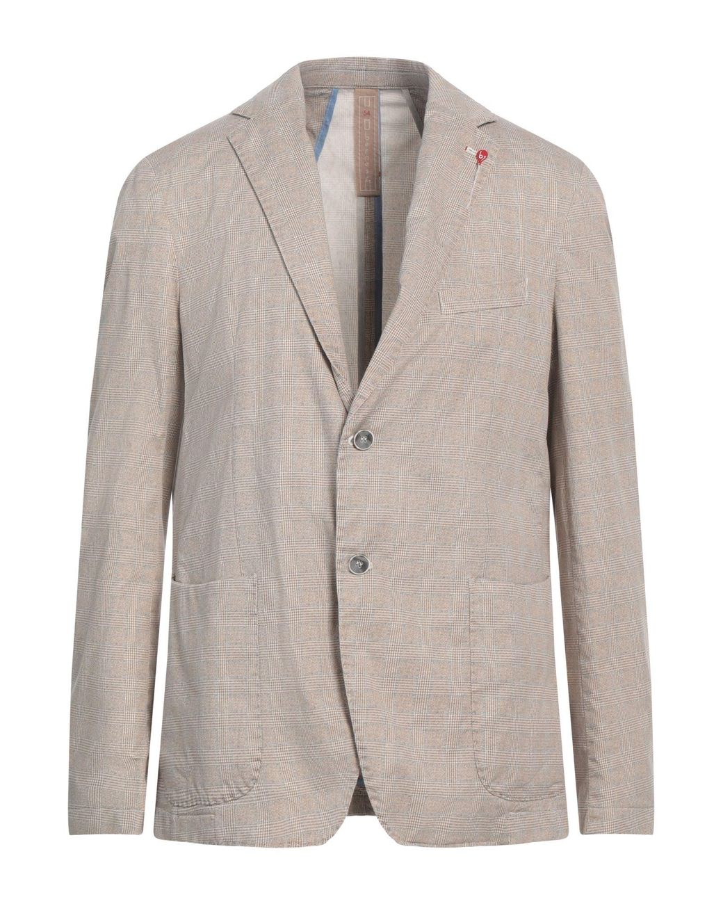 BERNESE Milano Brown Blazer Lyocell, Cotton, Elastane for men