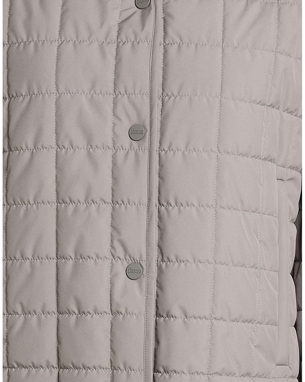 Herno Gray Light Jacket Polyester, Ptfe