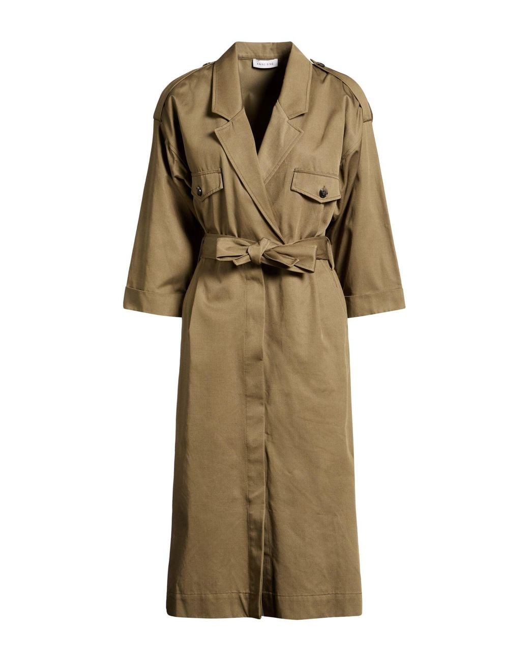 Anine Bing Natural Midi Dress Tencel, Cotton