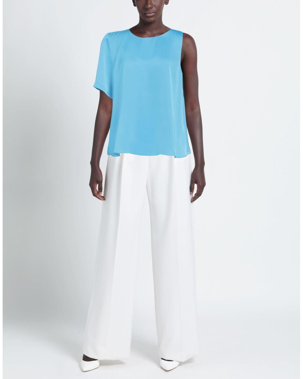 Hanita Blue Azure Top Polyester