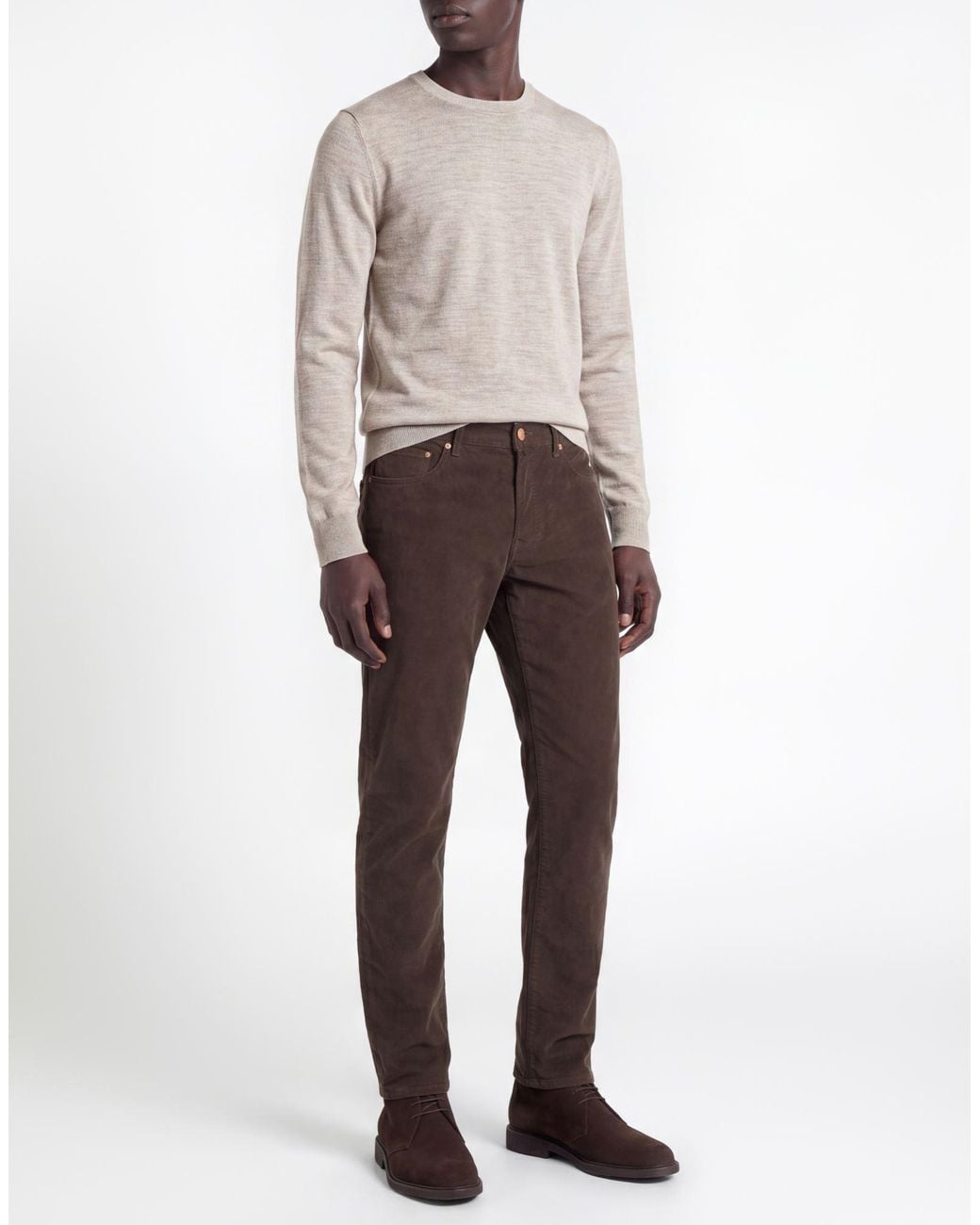 Incotex Brown Trouser for men