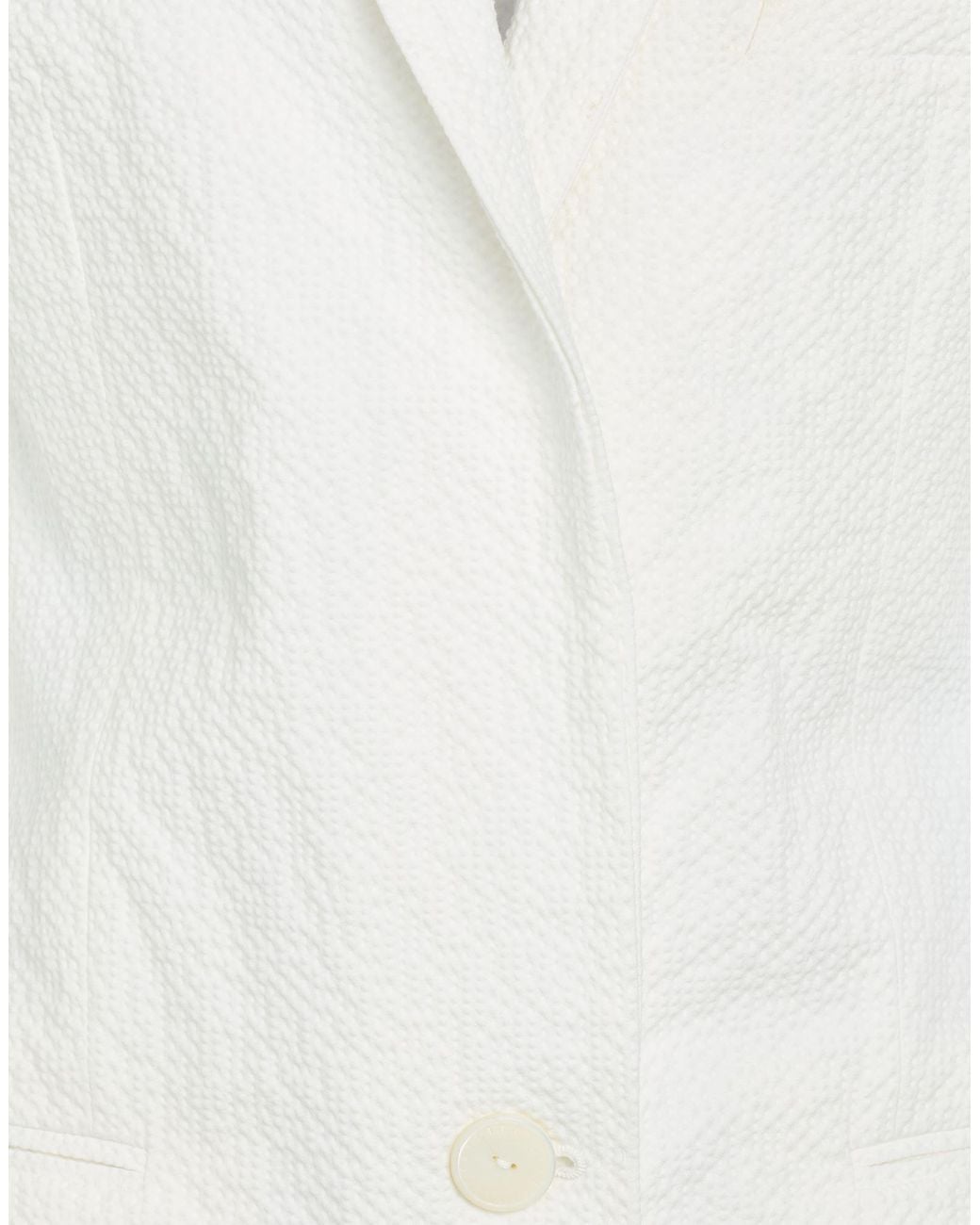 Fedeli White Blazer Cotton, Rubber