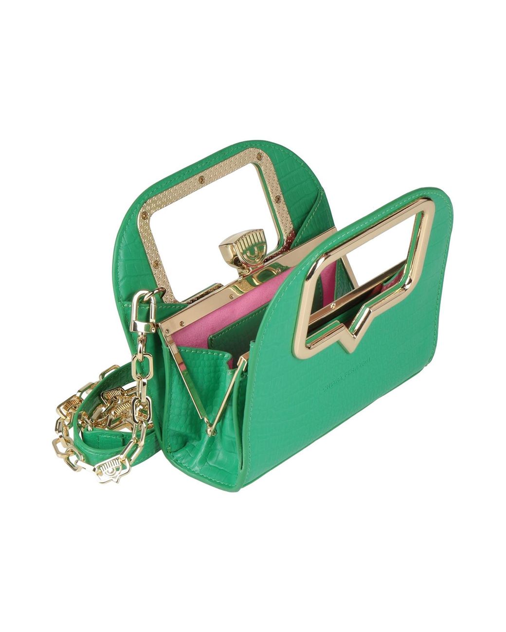Chiara Ferragni Green Clutches