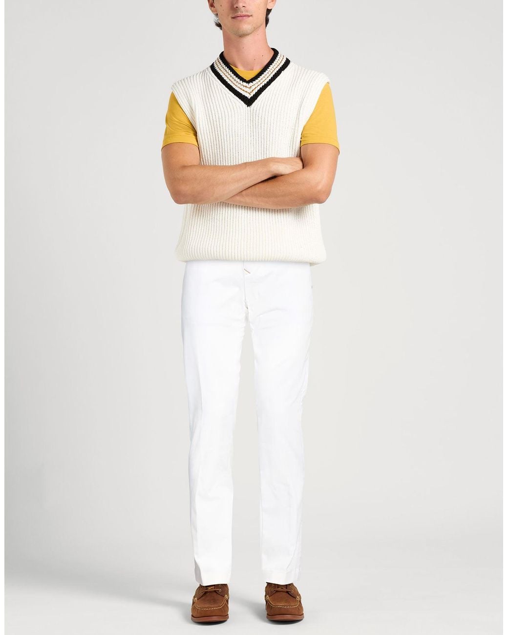 Jacob Cohen White Trouser for men