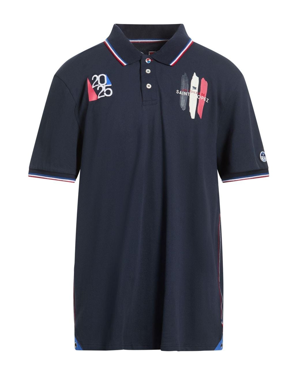 North Sails Blue Polo Shirt Cotton, Elastane for men