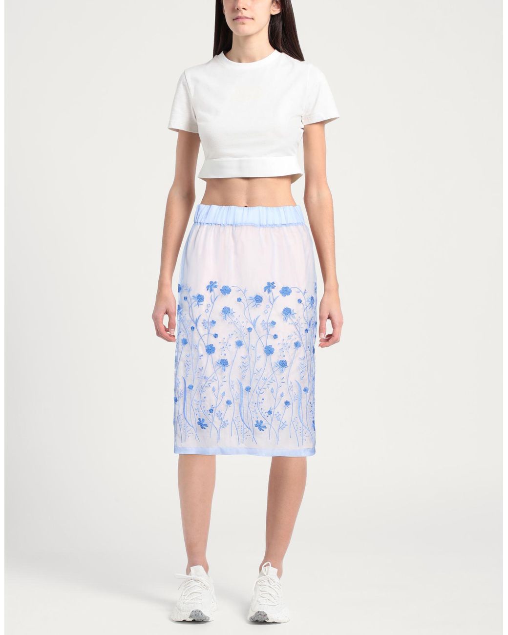 P.A.R.O.S.H. Natural Midi Skirt