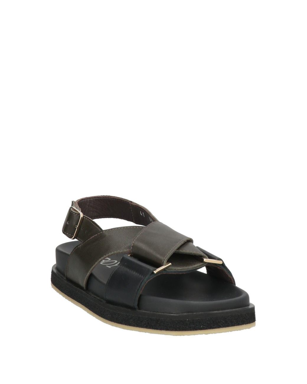 Seboy's Black Sandals Leather