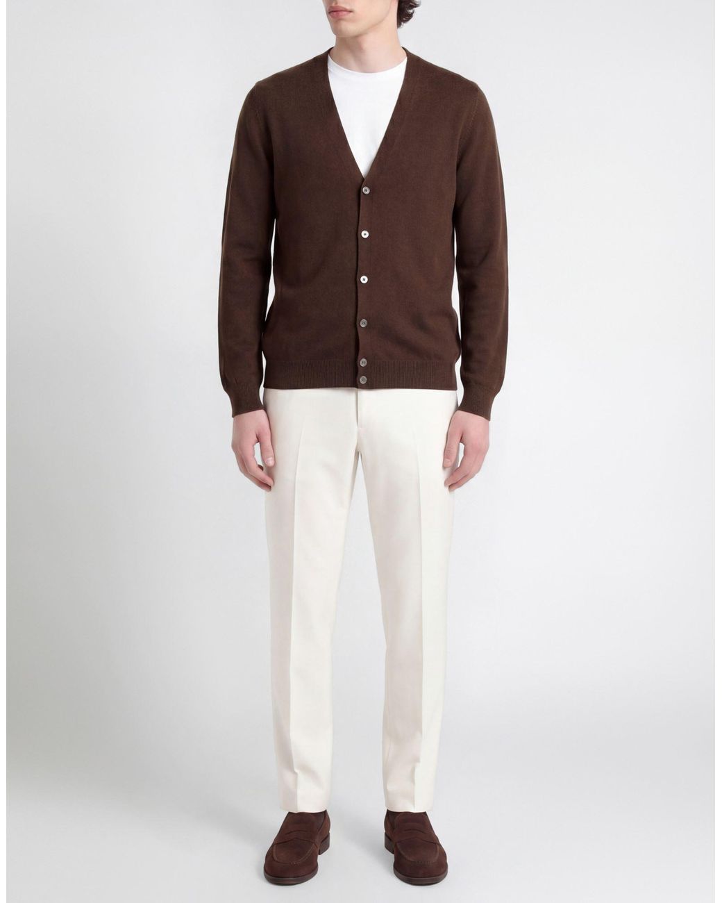 Gran Sasso Brown Cardigan for men