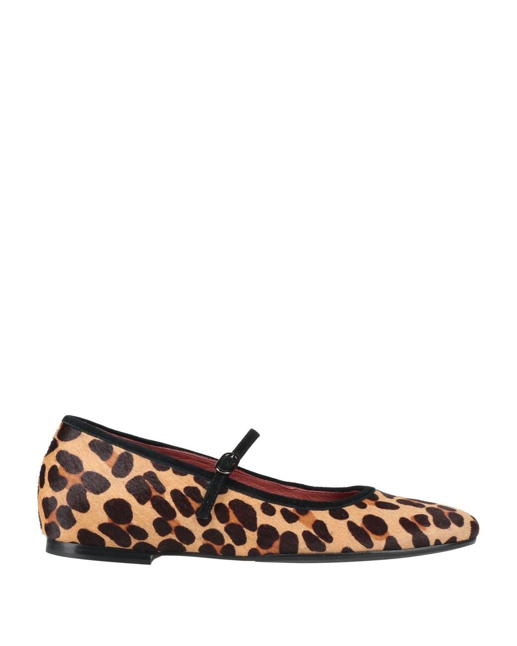 LORENA PAGGI Brown Ballet Flats Leather