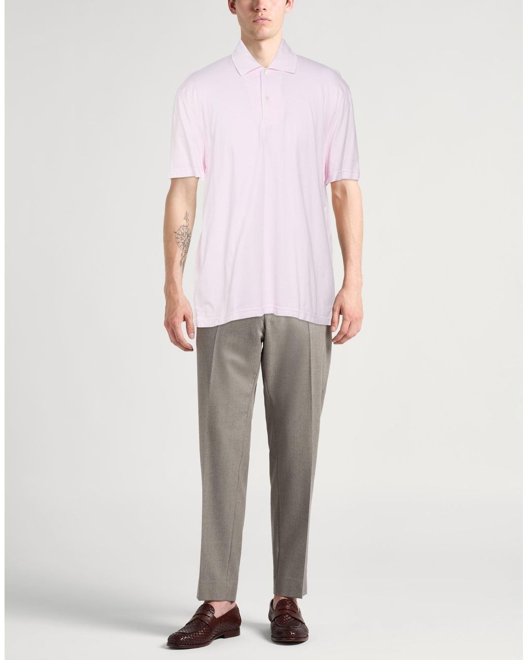 Polo Aspesi de hombre de color Pink