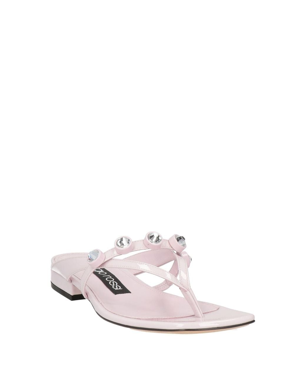 Sergio Rossi White Thong Sandal