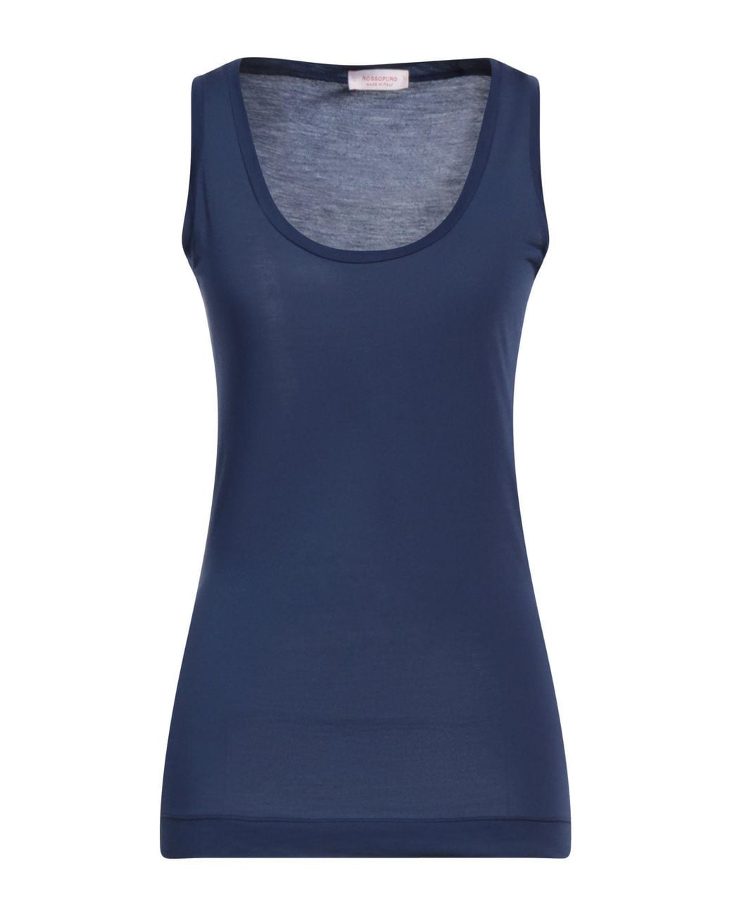 Rossopuro Blue Tank Top Modal, Polyamide