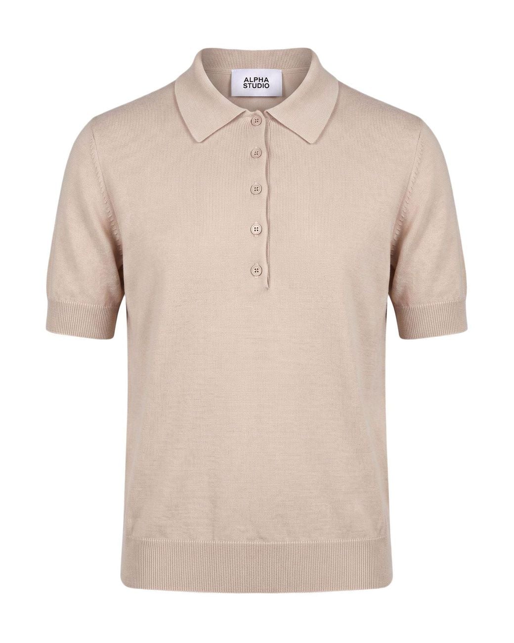 Alpha Studio Natural Sweater Merino Wool