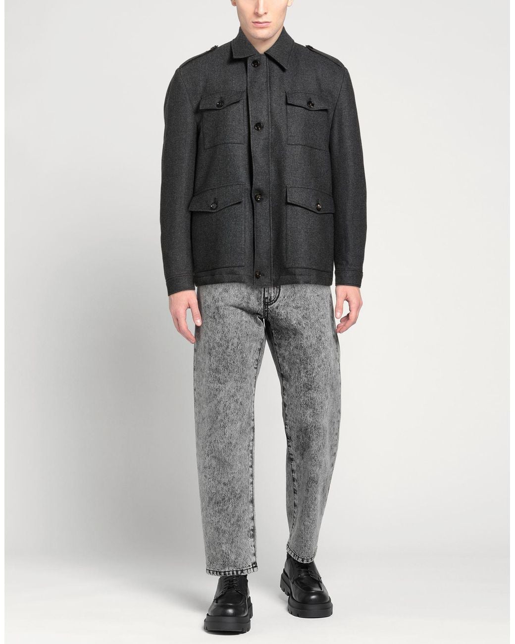 Luigi Borrelli Napoli Black Jacket for men