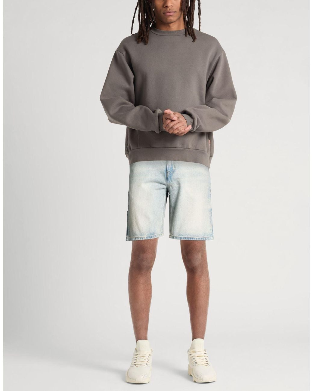 Courreges Blue Denim Shorts Cotton for men
