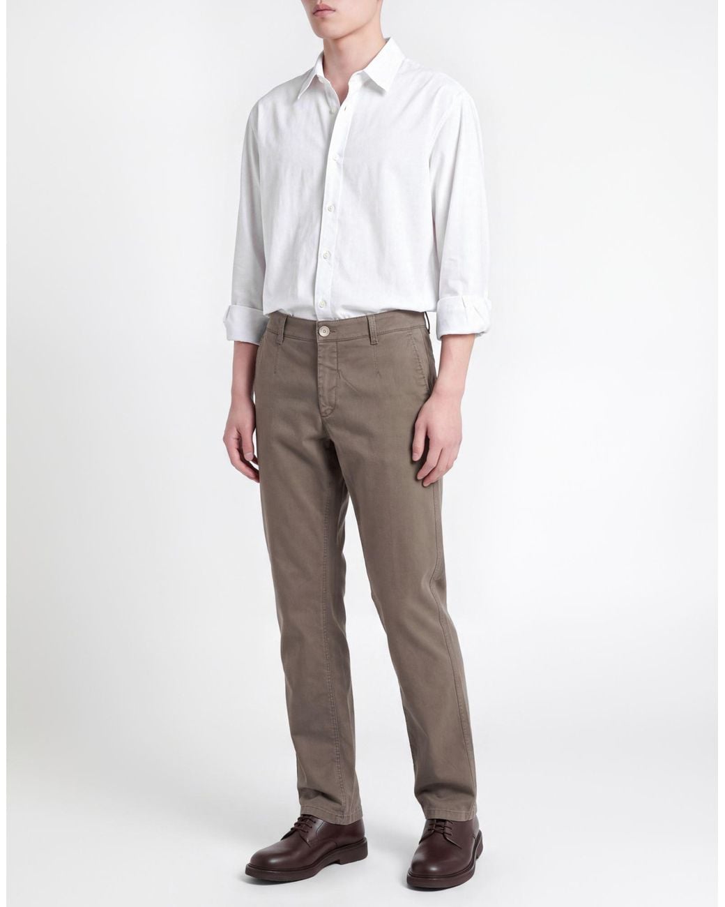 Havana & Co. Gray Pants Cotton, Elastane for men