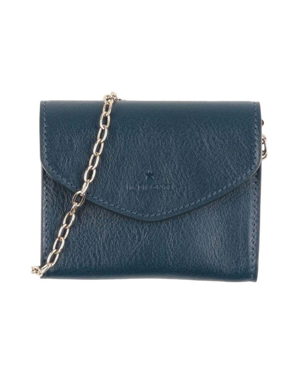 Il Bisonte Blue Crossbody Wallet Leather