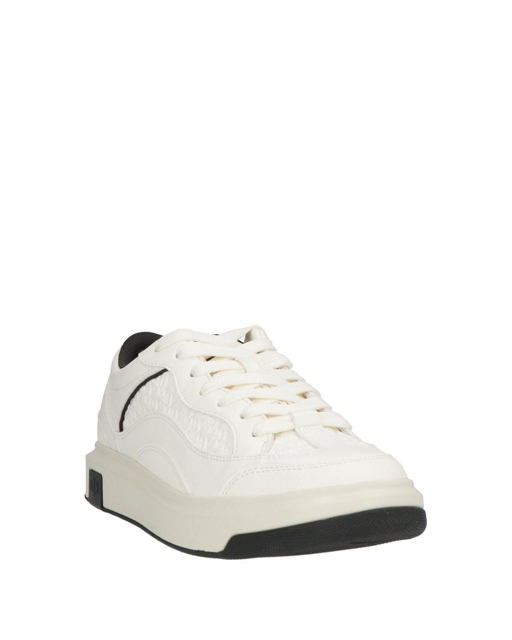 ARMANI EXCHANGE White Sneakers Polyester, Polyurethane for men