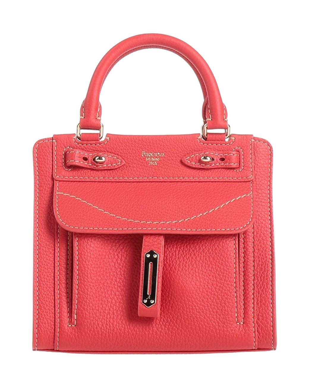 Fontana Milano 1915 Red Handbag Leather