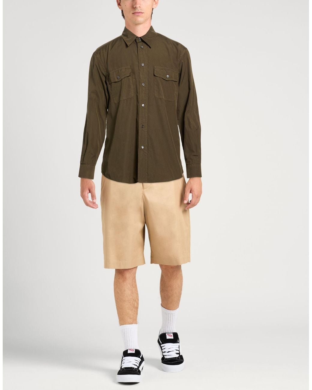 Chemise Barena pour homme en coloris Green