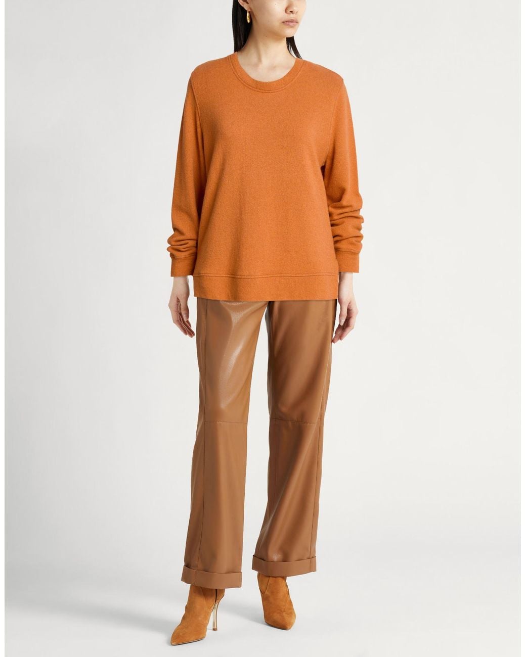 120% Lino Orange Sweaters