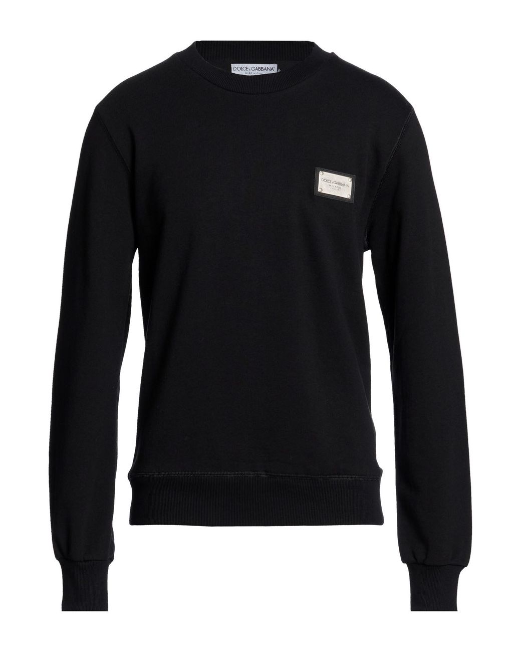 Dolce & Gabbana Black Sweatshirt Cotton for men
