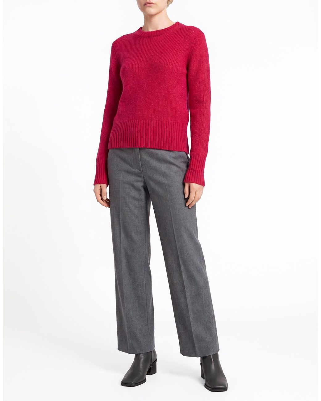 Isabel Marant Red Fuchsia Sweater Baby Alpaca Wool, Merino Wool, Polyamide
