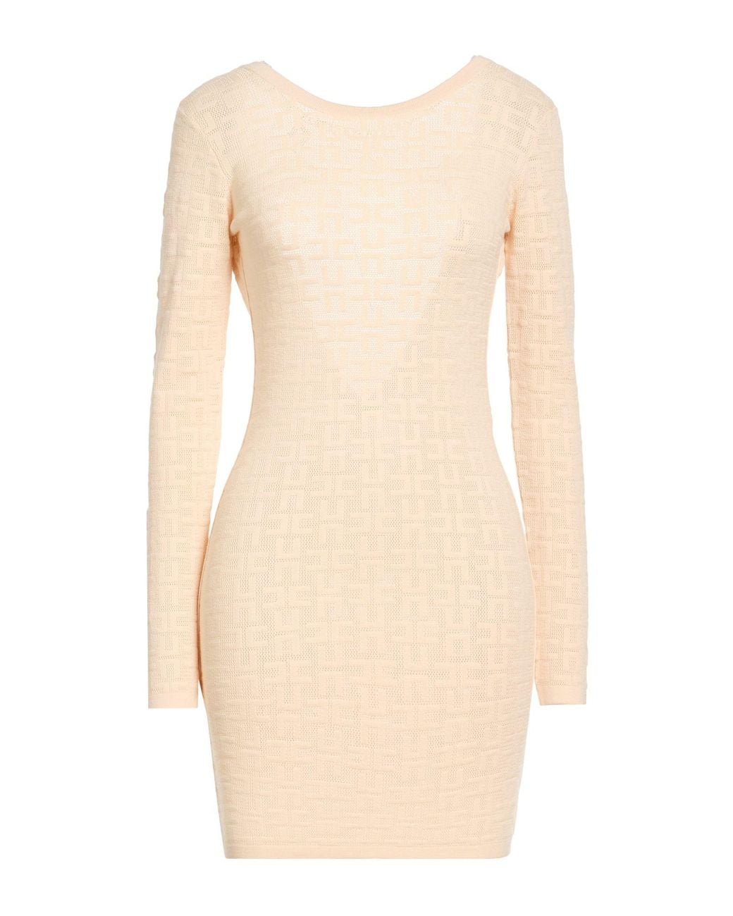 Elisabetta Franchi Natural Mini Dress