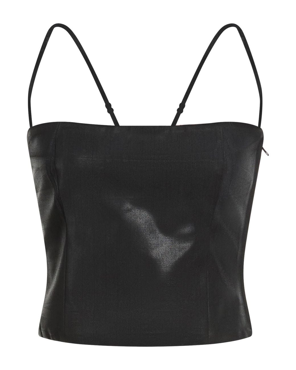 DIESEL Black Top Polyester, Virgin Wool, Elastane, Polyurethane