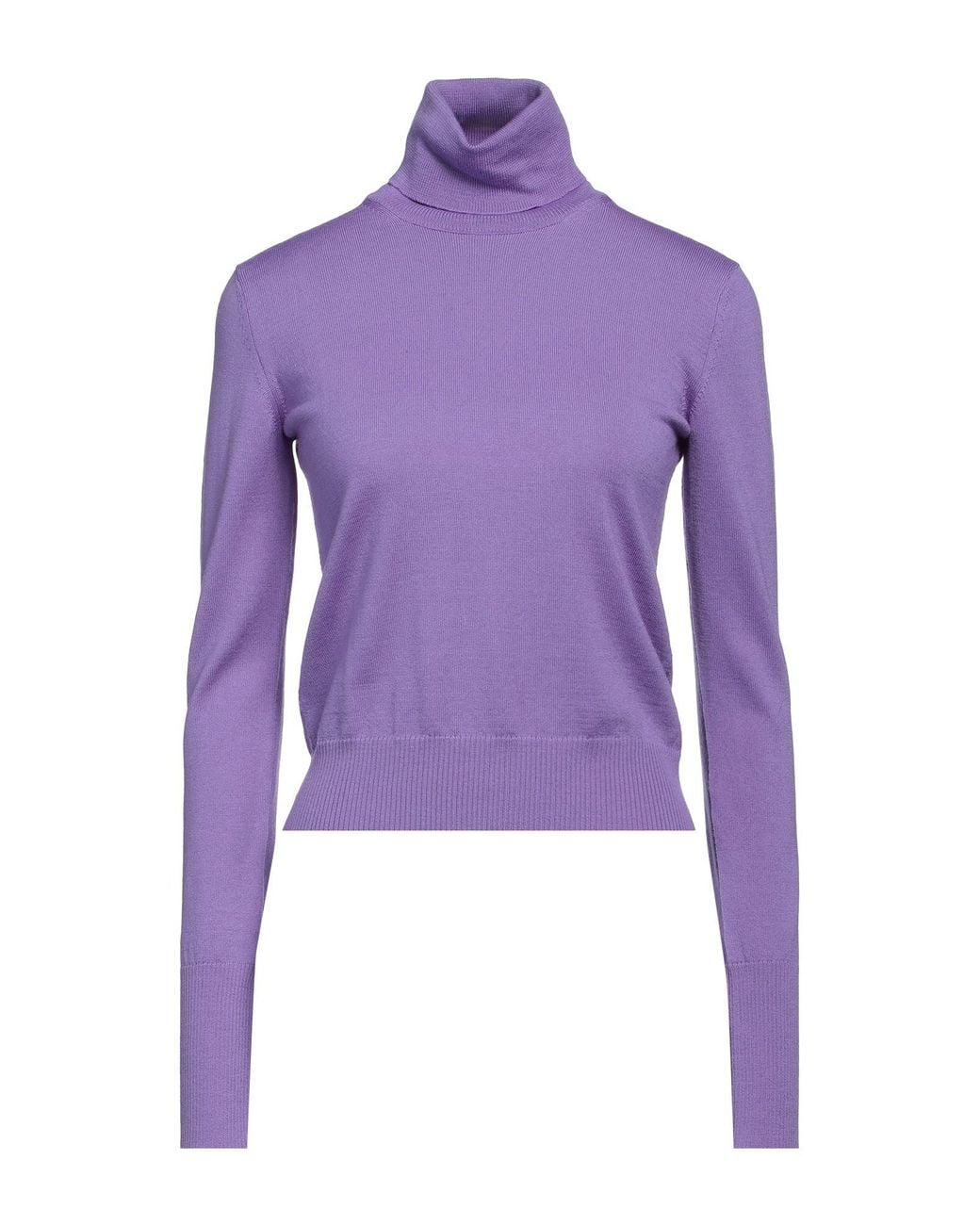 Patrizia Pepe Purple Turtleneck Wool