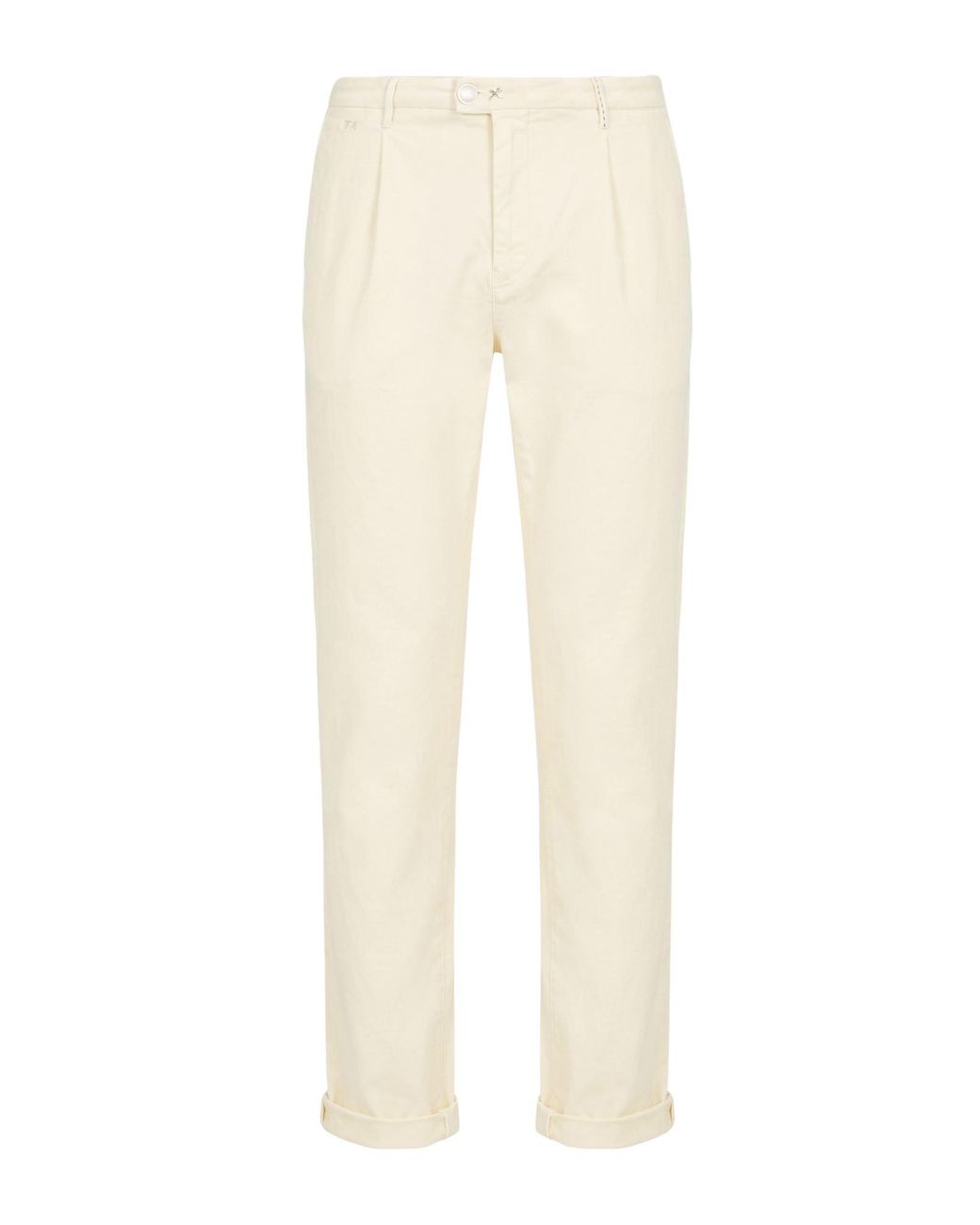 Tramarossa Natural Ivory Pants Cotton, Polyester, Elastane for men