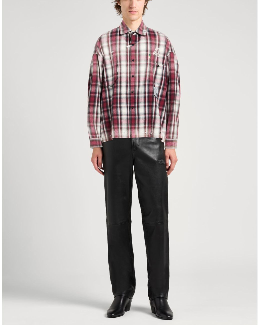 Maison Mihara Yasuhiro Red Shirt Cotton for men