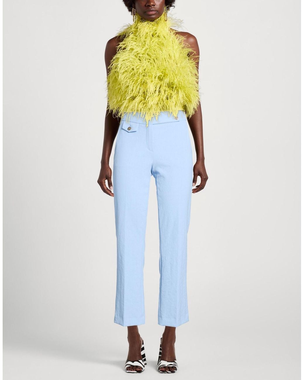 Seductive Blue Sky Pants Polyester, Viscose, Elastane