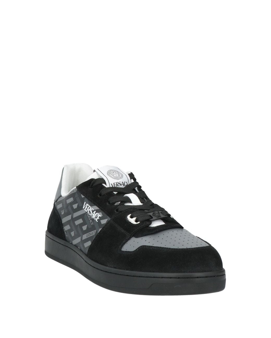 Versace Black Sneakers Leather for men