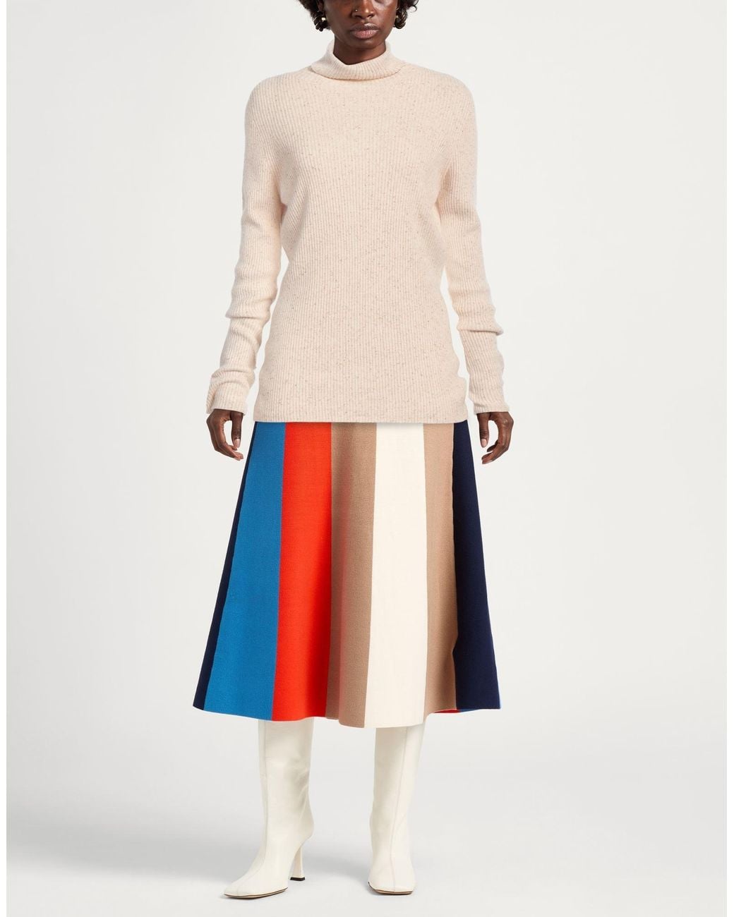 D.exterior Natural Turtleneck