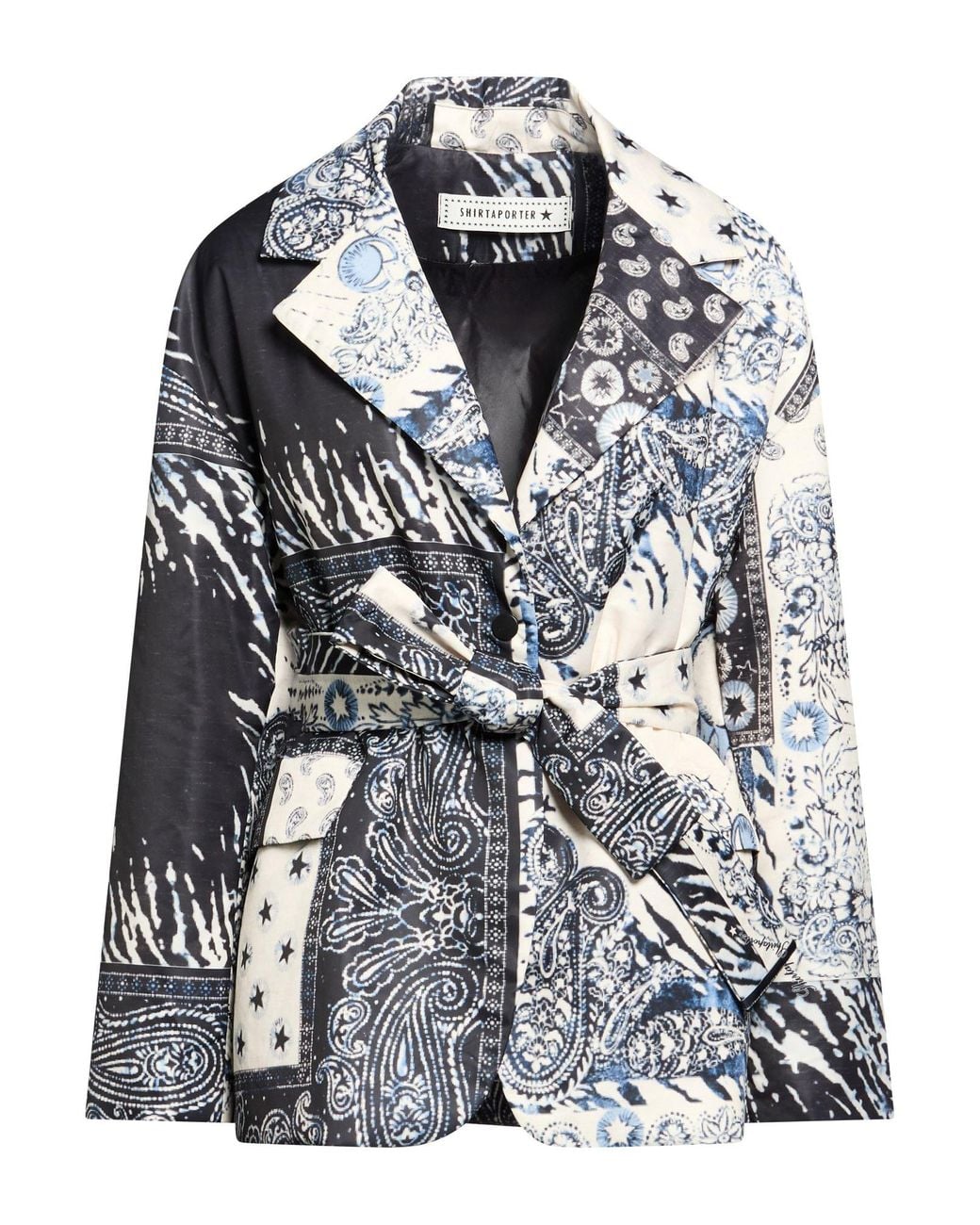 Shirtaporter Gray Ivory Jacket Nylon